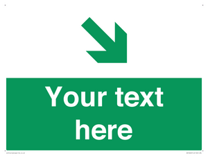 Custom Safe condition: Green Down right arrow